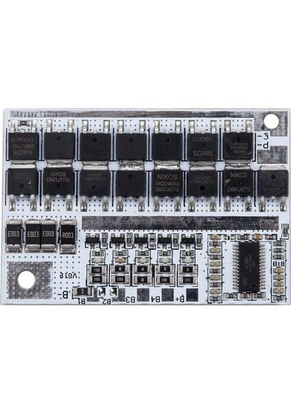 4S 100A LiFePO4 BMS DEVRESİ BEYAZ PCB